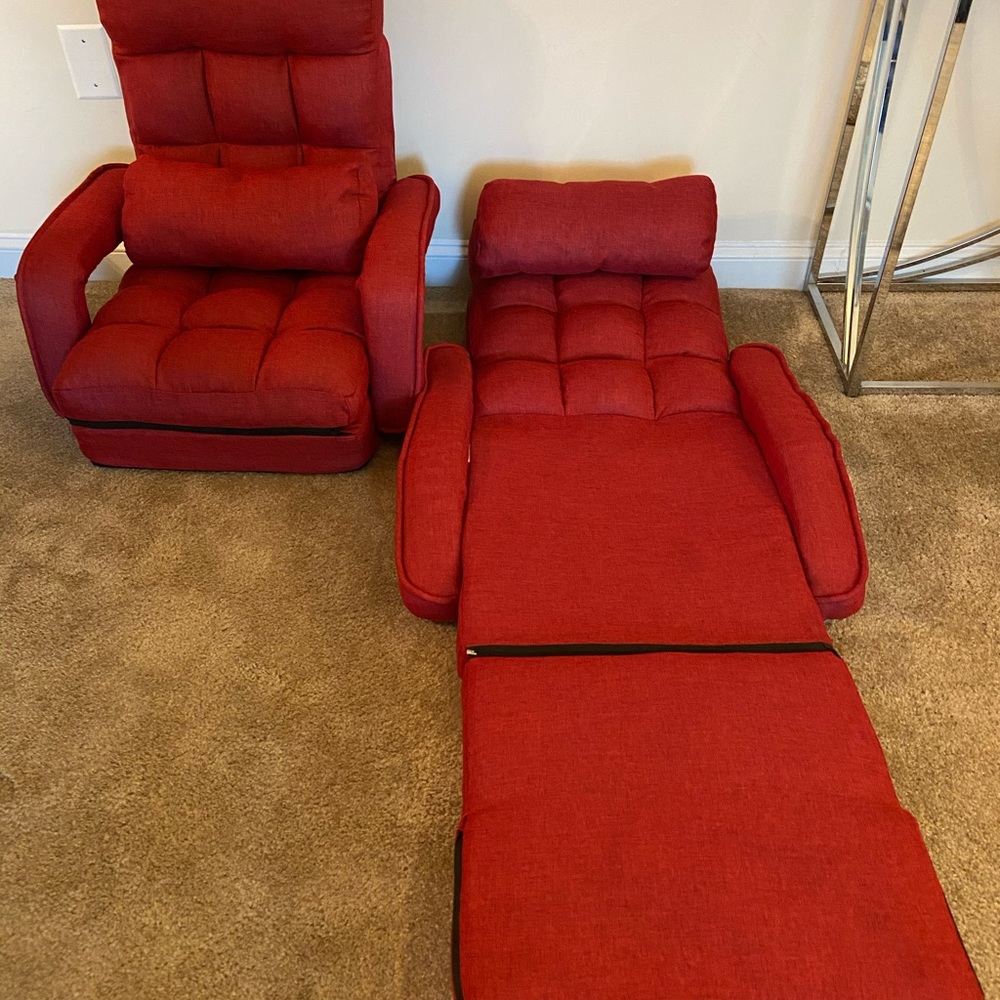 COPY - COPY - (1) Red Folding Massage Lazy Sofa F…